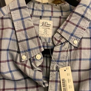 J.Crew Slim Tailored Oxford Large NWT